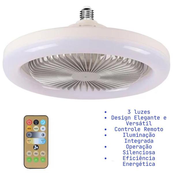 Imagem de Ambiente Fresco e Aconchegante com Ventilador de Teto com LED!