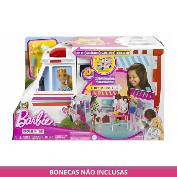 Imagem de Ambulância e Cínica Móvel da Barbie com Acessórios - Mattel