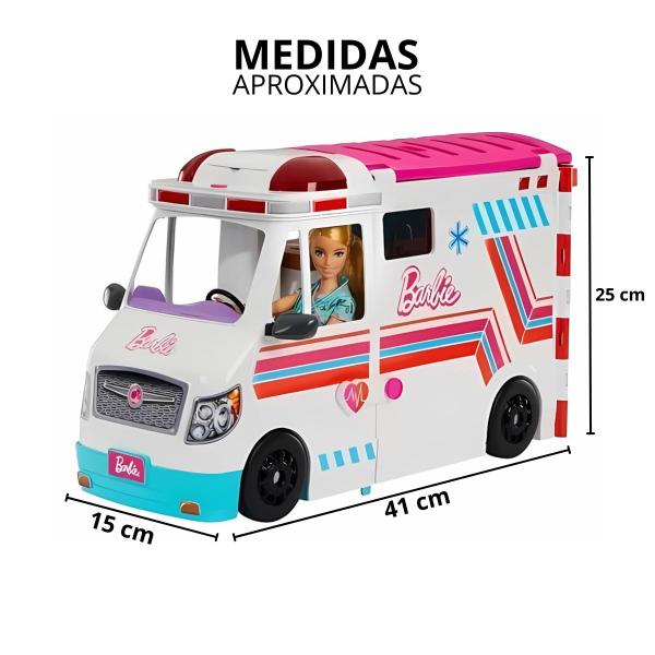 Imagem de Ambulância e Cínica Móvel da Barbie com Acessórios - Mattel