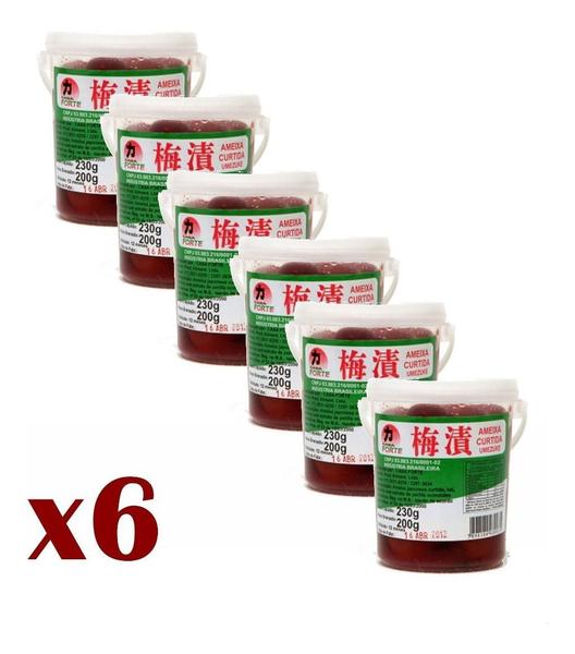 Imagem de Ameixa Umeboshi Curtida Casa Forte 230g - (Kit com 6)