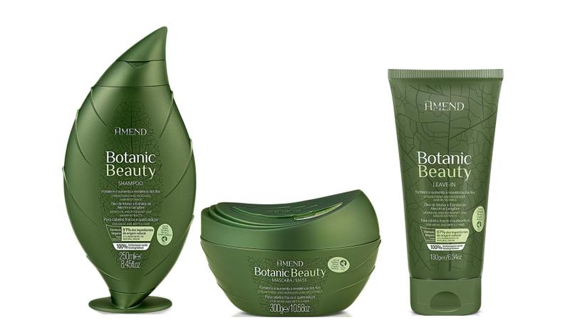 Imagem de Amend Botanic Beauty Fracos e Quebradiços Shampoo e Máscara e Leave-in