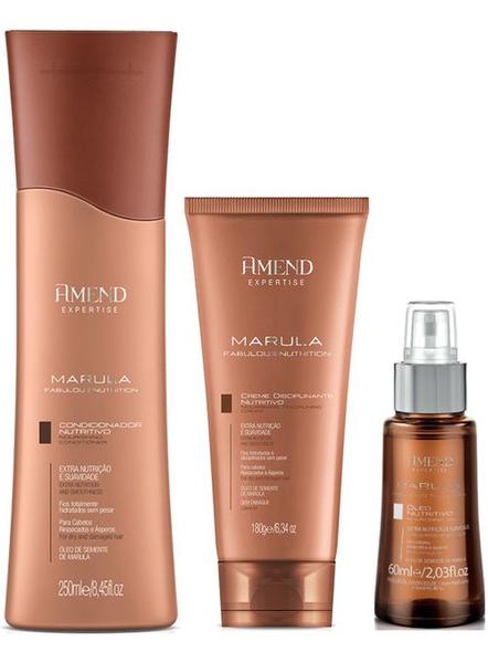 Amend Expertise Marula Fabulous Condicionador e Creme Pentear e Óleo Imagem de Amend Expertise Marula Fabulous Condicionador e Creme Pentear e Óleo