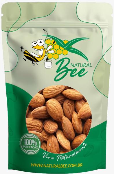 Amêndoa Crua Premium Sem Casca Original Crocante 1 Kg - Natural Bee Imagem de Amêndoa Crua Premium Sem Casca Original Crocante 1 Kg