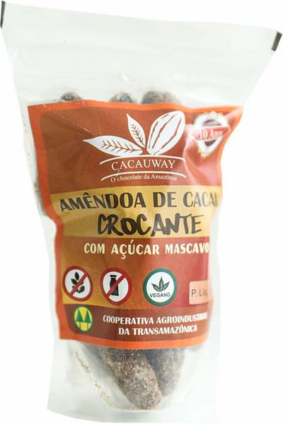 Imagem de Amêndoa de cacau Crocante com açúcar mascavo 50g - Cacauway