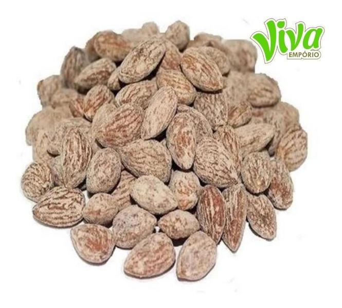 Amêndoa Torrada E Salgada Americana Premium 500gr Safra Nova - Empório Viva Imagem de Amêndoa Torrada E Salgada Americana Premium 500gr Safra Nova