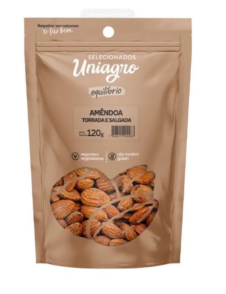 Amêndoa torrada e salgada - Uniagro Imagem de Amêndoa torrada e salgada
