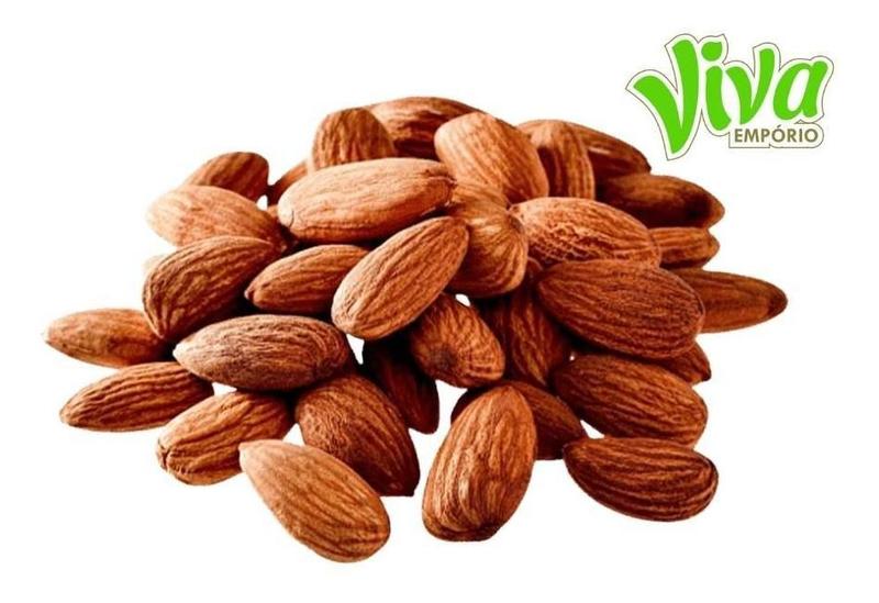 Amêndoa Torrada Sem Sal Americana Premium 500gr Safra Nova - Empório Viva Imagem de Amêndoa Torrada Sem Sal Americana Premium 500gr Safra Nova