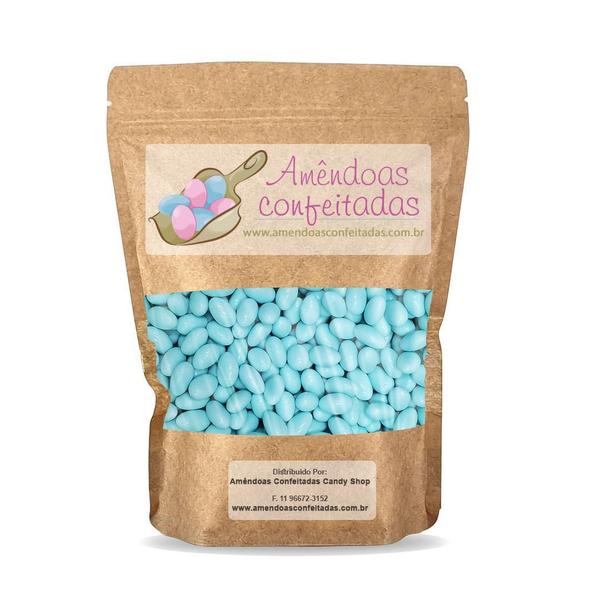 Amêndoas Confeitadas Azul Bebê Classic 100 Unidades - Amêndoas Confeitadas Candy Shop Imagem de Amêndoas Confeitadas Azul Bebê Classic 100 Unidades