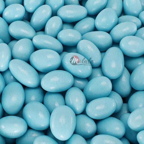 Amêndoas Confeitadas Azul Bebê Premium 1Kg - Amêndoas Conf. Candy Shop Imagem de Amêndoas Confeitadas Azul Bebê Premium 1Kg