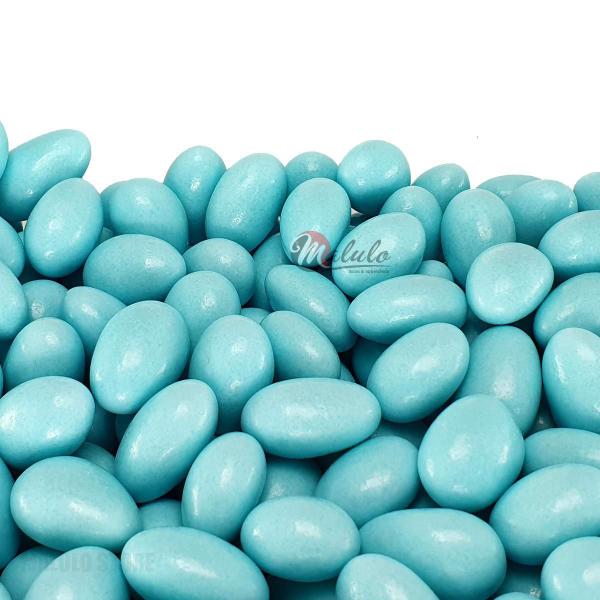 Amêndoas Confeitadas Azul Bebê Premium 1Kg - Amêndoas Conf. Candy Shop Imagem de Amêndoas Confeitadas Azul Bebê Premium 1Kg
