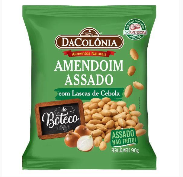 Amendoim Assado com Lascas de Cebola 90g Dacolônia Imagem de Amendoim Assado com Lascas de Cebola 90g Dacolônia
