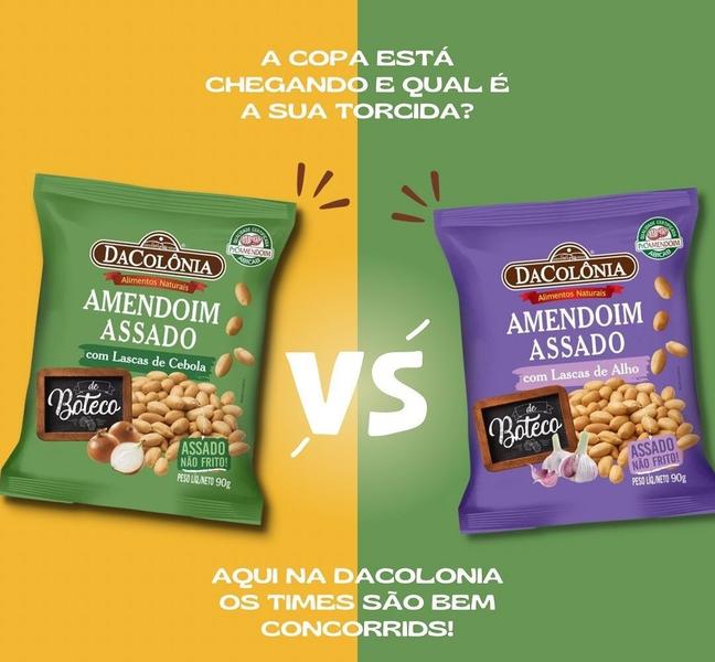 Amendoim Assado com Lascas de Cebola 90g Dacolônia Imagem de Amendoim Assado com Lascas de Cebola 90g Dacolônia