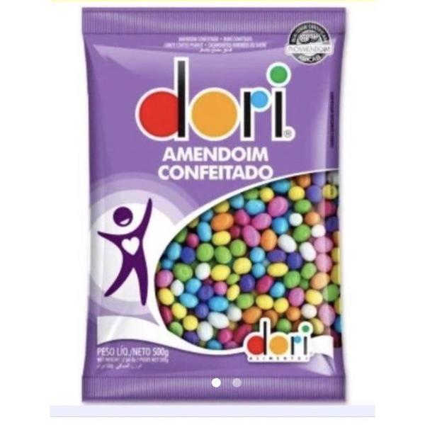 Amendoim Colorido Dori Confeitado 500g - 2 Pacotes Imagem de Amendoim Colorido Dori Confeitado 500g - 2 Pacotes