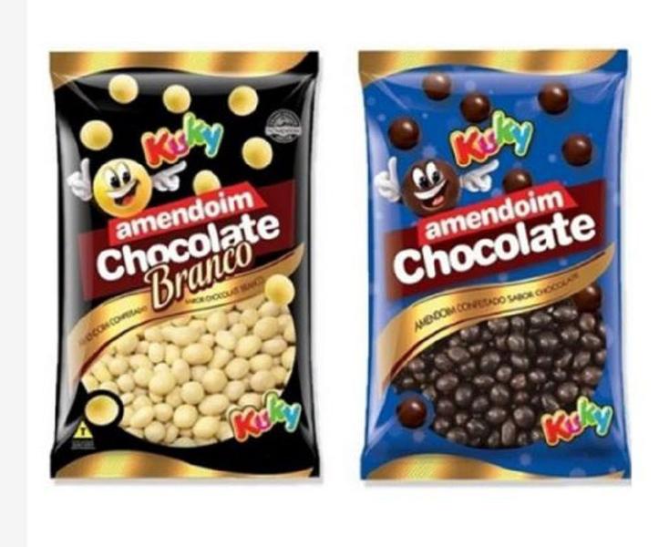 Amendoim De Chocolate400gr Ou Chocolate Branco500gr Escolher - Kuky Imagem de Amendoim De Chocolate400gr Ou Chocolate Branco500gr Escolher