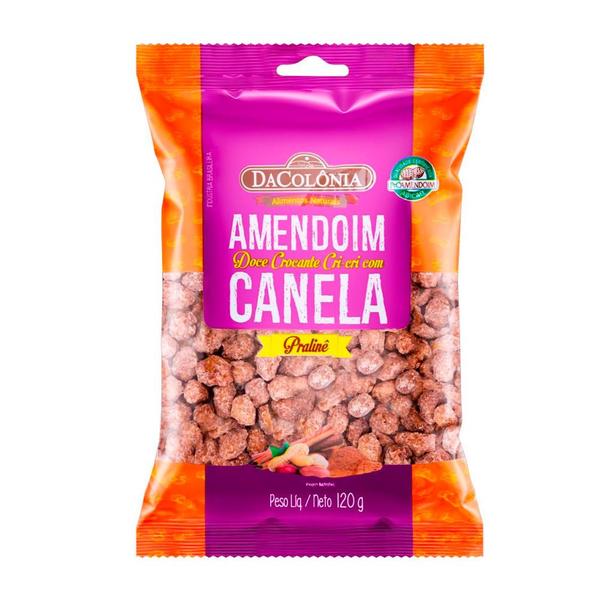 Amendoim Doce Dacolonia Crocante Cri Cri com Canela Pralinê 120g - DaColônia Imagem de Amendoim Doce Dacolonia Crocante Cri Cri com Canela Pralinê 120g