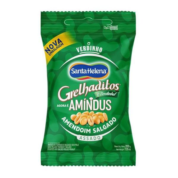 Amendoim Grelhaditos Salgado e Assado Sem Pele 100g Imagem de Amendoim Grelhaditos Salgado e Assado Sem Pele 100g