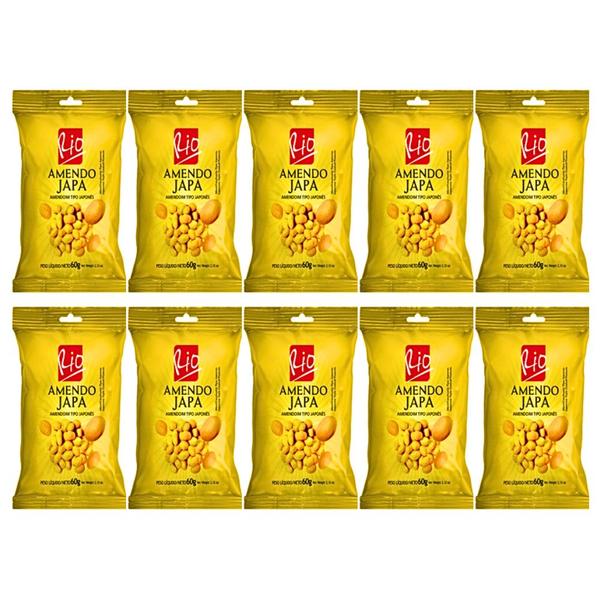 Amendoim Japonês Japa RIO - 1cx C/ 30un De 60g Cada - Moreninha Do Rio Imagem de Amendoim Japonês Japa RIO - 1cx C/ 30un De 60g Cada