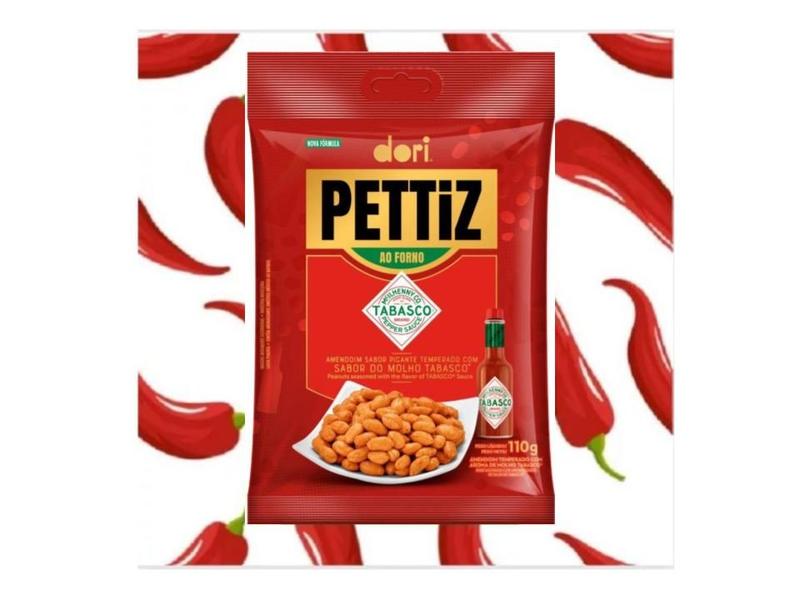 Imagem de Amendoim Pettiz ao Forno Pimenta Tabasco 110g - 3 Pcts