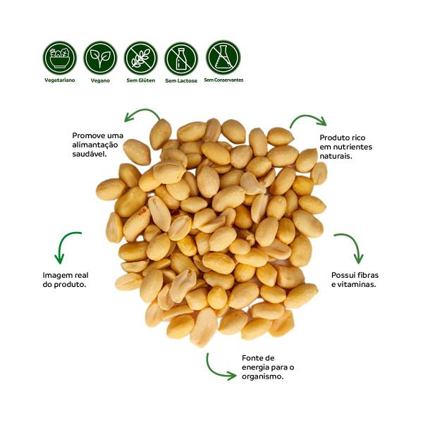 Amendoim Premium Runner Cru Sem Pele Sem Casca Alta Qualidade Kit 2 100g - Grupo Rocha Saúde Imagem de Amendoim Premium Runner Cru Sem Pele Sem Casca Alta Qualidade Kit 2 100g