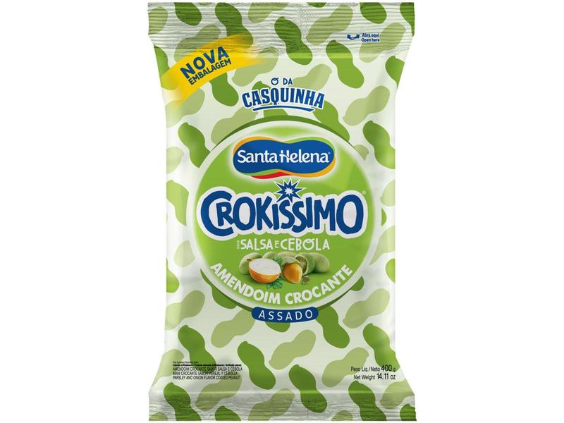 Amendoim Salgado sem Pele Crokíssimo - Salsa e Cebola 400g Imagem de Amendoim Salgado sem Pele Crokíssimo - Salsa e Cebola 400g