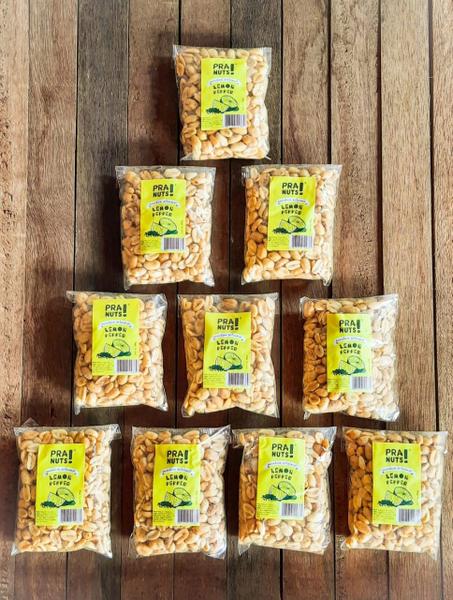 Amendoim Torrado Sem Pele - Lemon Pepper - 1300g - Pra Nuts Imagem de Amendoim Torrado Sem Pele - Lemon Pepper - 1300g - Pra Nuts