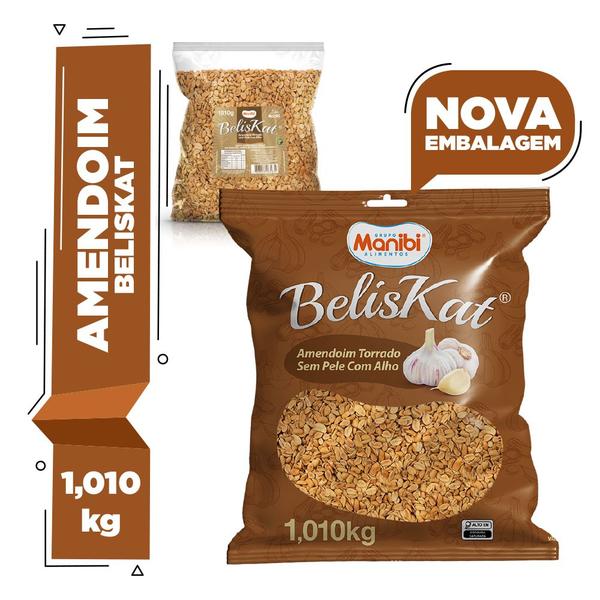 Amendoim Torrado Sem Pele Temperado Alho 1kg Beliskat Imagem de Amendoim Torrado Sem Pele Temperado Alho 1kg Beliskat