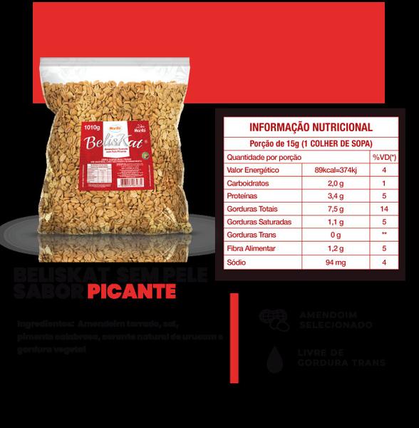 Amendoim Torrado Sem Pele Temperado Pimenta 1kg Beliskat Imagem de Amendoim Torrado Sem Pele Temperado Pimenta 1kg Beliskat