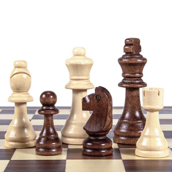 AMEROUS Wooden Chess Pieces Only, Torneio Staunton Wood Chessmen com 3,5 polegadas King, Peões de jogo de xadrez para jogo de tabuleiro de xadrez, substituição de peças faltantes (2 saco de armazenamento incluído) Imagem de AMEROUS Wooden Chess Pieces Only, Torneio Staunton Wood Chessmen com 3,5 polegadas King, Peões de jogo de xadrez para jogo de tabuleiro de xadrez, substituição de peças faltantes (2 saco de armazenamento incluído)