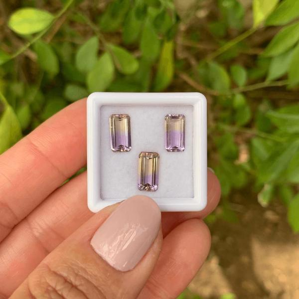 Imagem de Ametrino Baguete SET 3,58ct