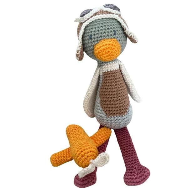 Imagem de Amigurumi Bichinho - Bartolomeu O Pato Aviador