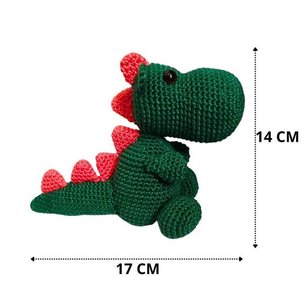 Imagem de Amigurumi Dinossauro Be Pronta Entrega Crochê Artesanato