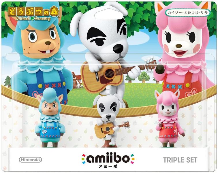 Imagem de Amiibo Triple Set Kaizo/Totakeke/Lisa Compatível com Animal Crossing Nintendo Wii U/3DS