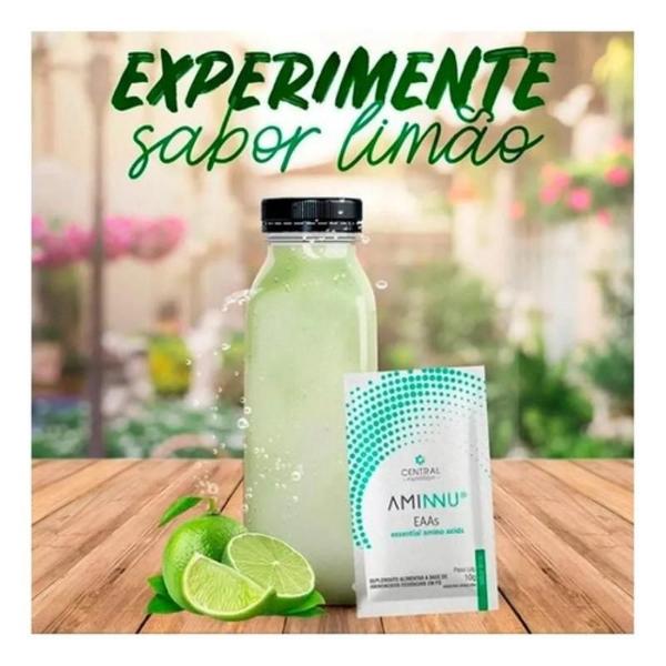 Imagem de Aminnu Eaas 10g- 30 Sachês- Central Nutrition- Limão