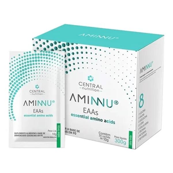 Imagem de AMINNU EAAS Central Nutrition 10g 30 Sachês Limão