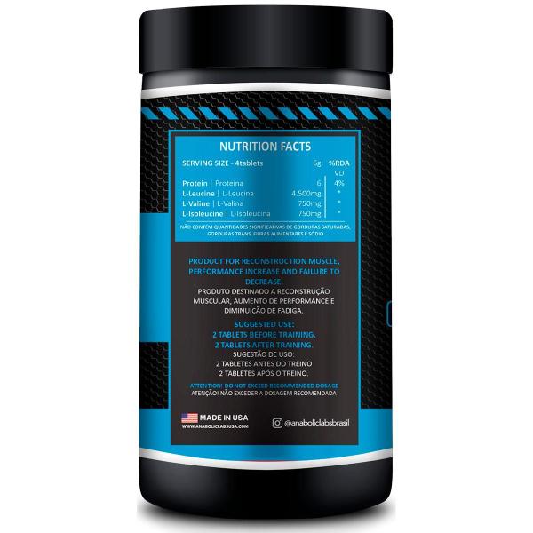 Imagem de Amino bcaa 6g 120 cápsulas 60 doses - anabolic labs