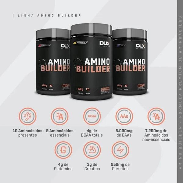 Amino Builder Aminoácidos Creatina Dux Nutrition 400G Imagem de Amino Builder Aminoácidos Creatina Dux Nutrition 400G