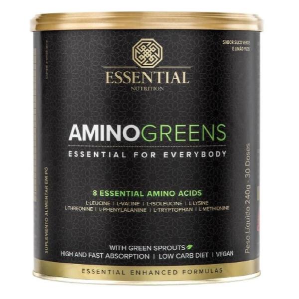 Imagem de Aminoácidos Amino Greens Vegano 240g Essential Nutrition