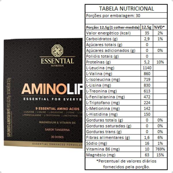 Imagem de Aminolift Vegano 30 Sachê 12,5g Box 375g Essential Nutrition