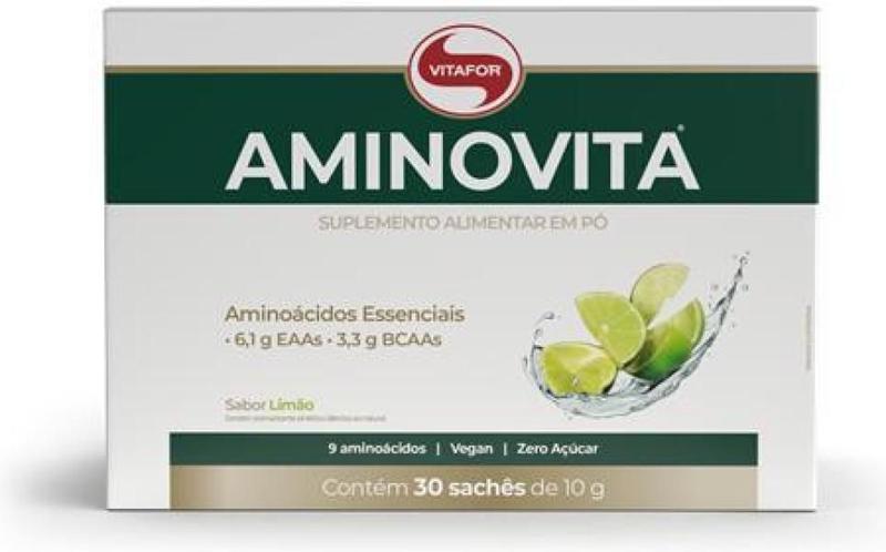 Imagem de Aminovita 30 Sachês 10G Limão Vitafor