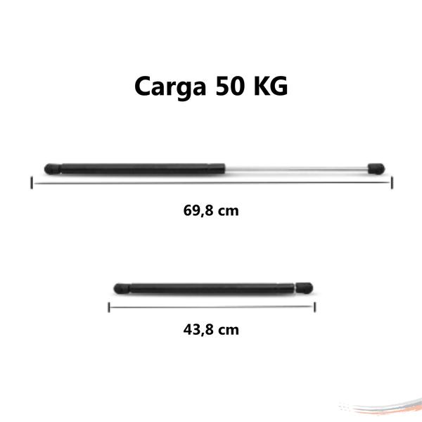 Imagem de Amortecedor Capota De Fibra 50 Kg -  700 mm