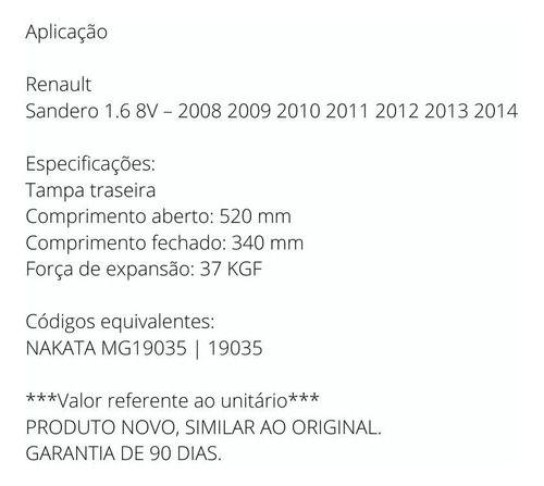 Imagem de Amortecedor do porta mala renault sandero 2008 à 2014