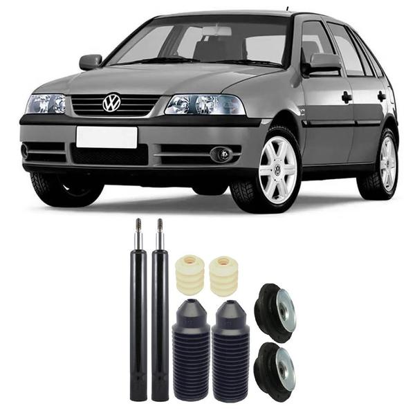 Imagem de Amortecedor + Kit Batente Vw Gol G3 Dianteiro 1999 Até 2005 O Par