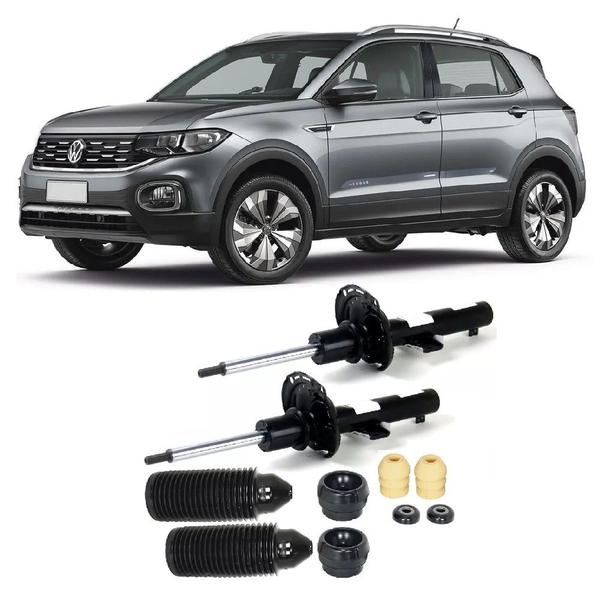 Imagem de Amortecedor + Kit Batente Vw T-Cross Dianteiro 2018 Até 2021 O Par