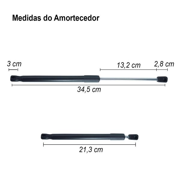 Imagem de Amortecedor Tampa Traseira Porta Malas Megane Sedan 2007 à 2011 Cinoy Yn-am1140