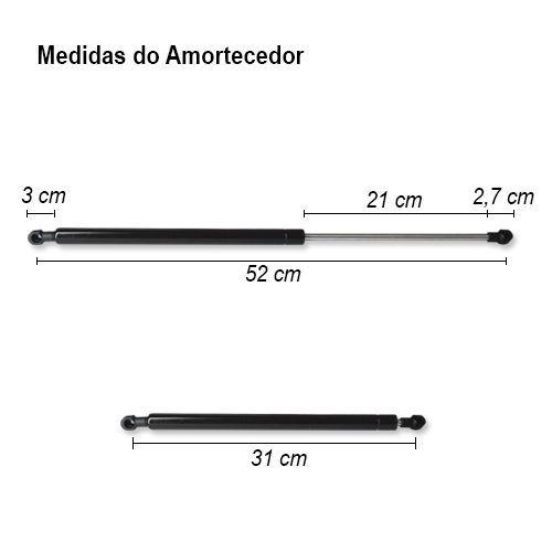 Imagem de Amortecedor Tampa Traseira Porta Malas Peugeot 206 1999 à 2010 Cinoy YN-AMIM002