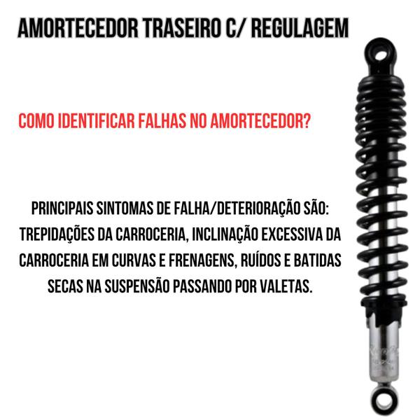 Imagem de Amortecedor traseiro c/ regulagem honda moto cg 150 titan ks/es/esd/ job cg 160 cofap