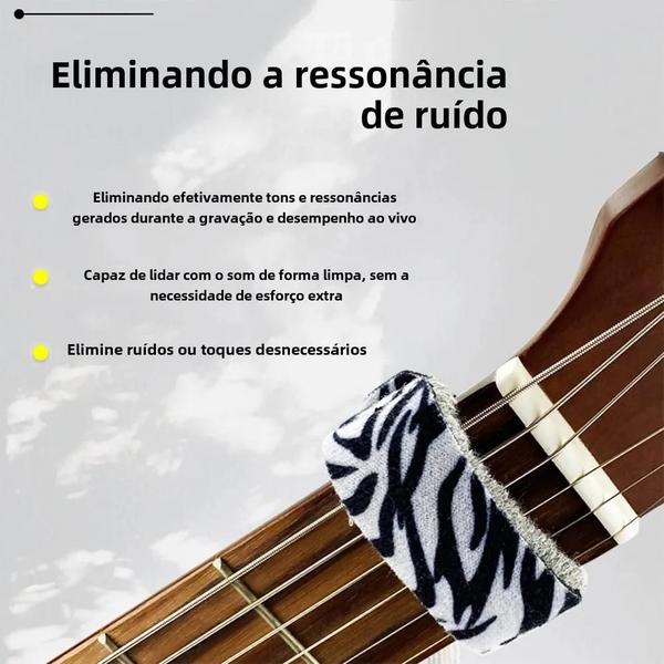 Imagem de Amortecedores de Ruído para Guitarra e Baixo - Kit com Fitas Silenciosas