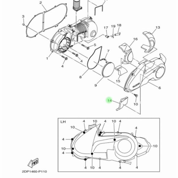 Imagem de Amortizador De Motor 2 Nmax Yamaha150 /160