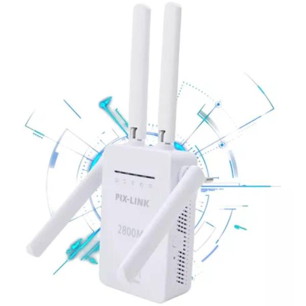 Imagem de Ampliador de Sinal PixLink WR09 2800mts 1200Mbps Branco