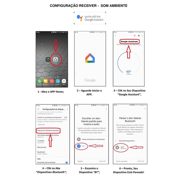 Imagem de Amplificador Bluetooth Som Ambiente 3 Caixa Teto Preta Quadr